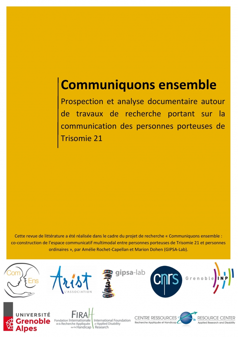 Couverture de la revue de litt&eacute;rature, Communiquons ensemble, jpg