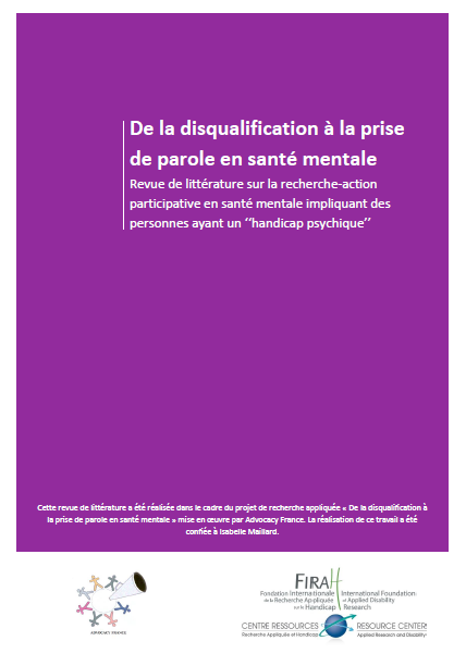 Couverture Prise de parole sant&eacute; mentale