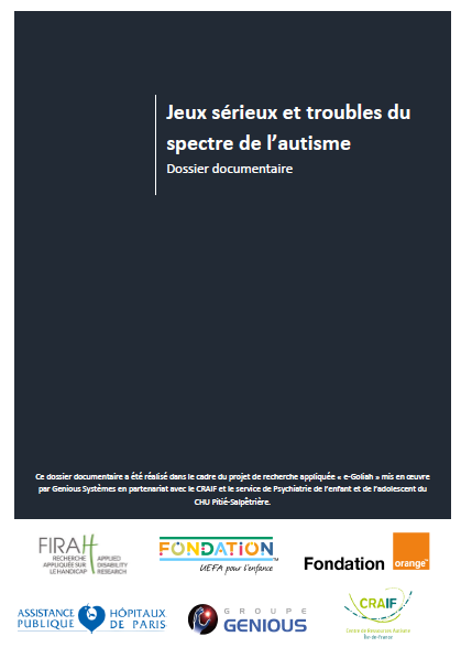 1&egrave;re page de couverture de la revue de litt&eacute;rature Jeux s&eacute;rieux et TSA