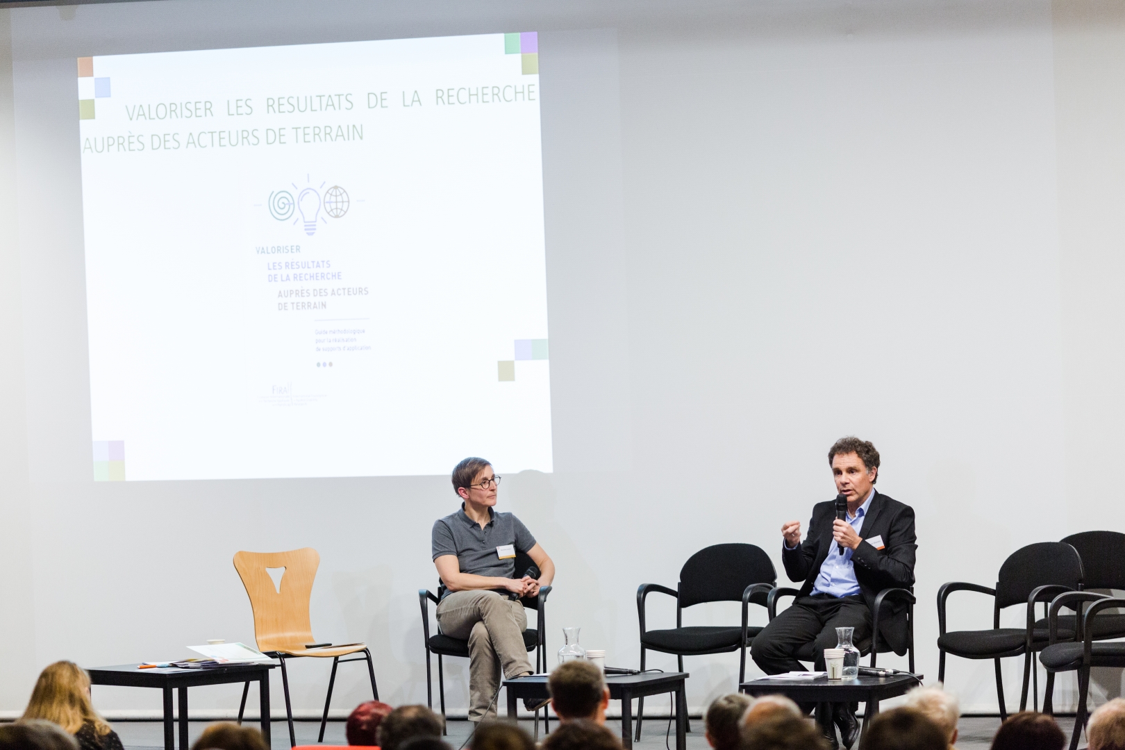 Philippe chervin pr&eacute;sentant le guide m&eacute;thodologique, Rencontre 2018, photo